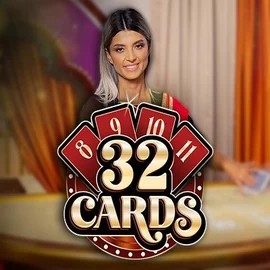 Official Live Casino logo: 32 Cards by Ezugi at Priced Up Casino