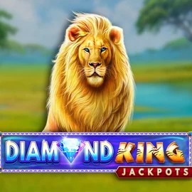 Diamond King Jackpots logo by SpinPlay Games at Priced Up Casino