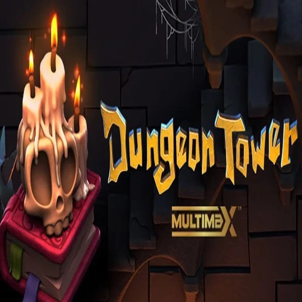 Dungeon Tower slot logo by Peter & Sons at Priced Up CasinoDungeon Tower