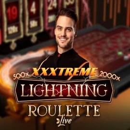 Live Casino logo of XXXtreme Lightning Roulette from Evolution at Priced Up Casino